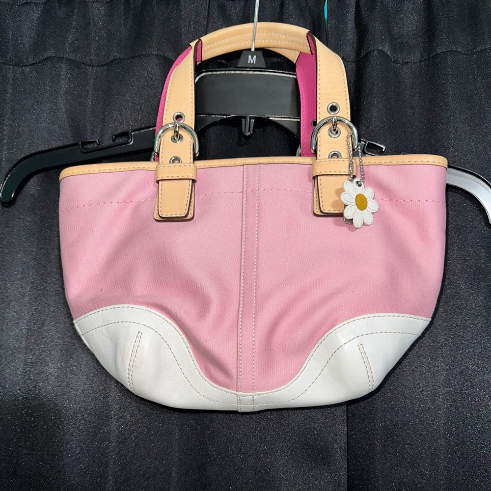 pink coach bag